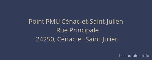 Point PMU C&eacute;nac-et-Saint-Julien
