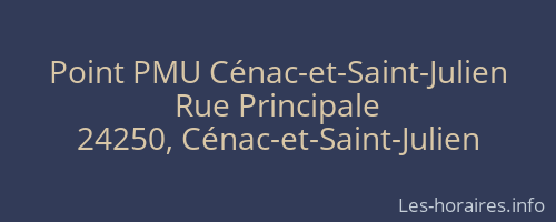 Point PMU Cénac-et-Saint-Julien