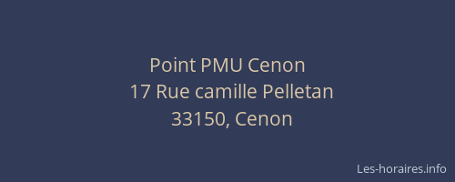 Point PMU Cenon
