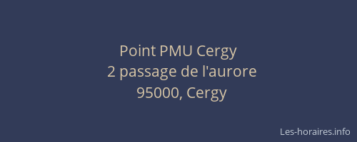Point PMU Cergy