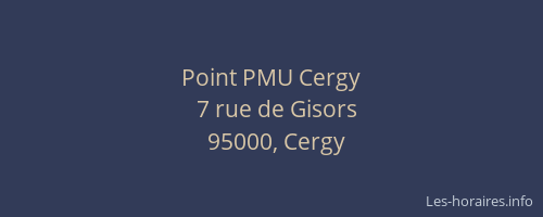 Point PMU Cergy