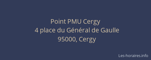 Point PMU Cergy