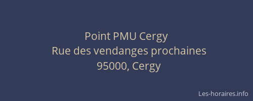 Point PMU Cergy