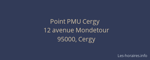 Point PMU Cergy