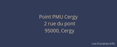 Point PMU Cergy