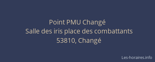 Point PMU Chang&eacute;