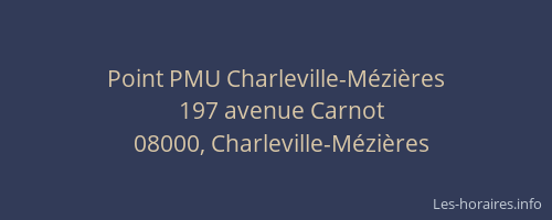 Point PMU Charleville-Mézières