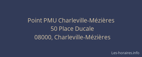 Point PMU Charleville-Mézières