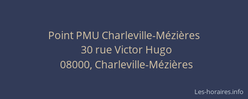 Point PMU Charleville-Mézières