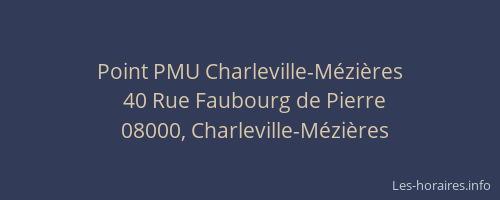 Point PMU Charleville-Mézières