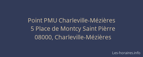 Point PMU Charleville-Mézières