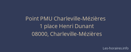 Point PMU Charleville-Mézières