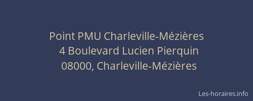 Point PMU Charleville-Mézières