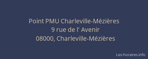 Point PMU Charleville-Mézières