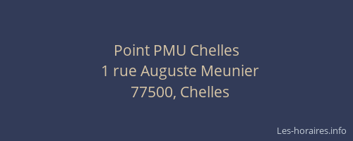 Point PMU Chelles