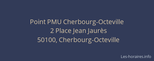 Point PMU Cherbourg-Octeville