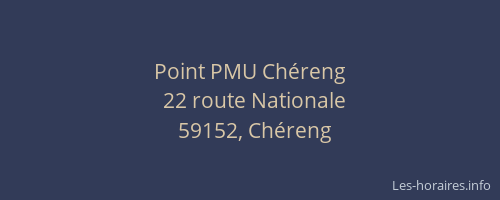 Point PMU Chéreng