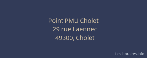 Point PMU Cholet