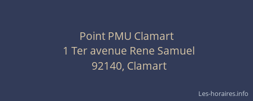 Point PMU Clamart