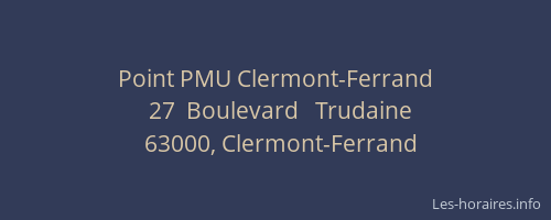 Point PMU Clermont-Ferrand