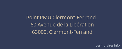 Point PMU Clermont-Ferrand