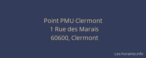 Point PMU Clermont