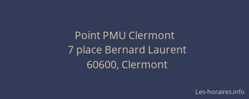 Point PMU Clermont