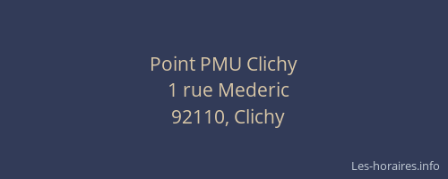 Point PMU Clichy