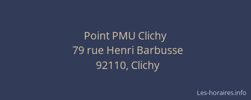 Point PMU Clichy