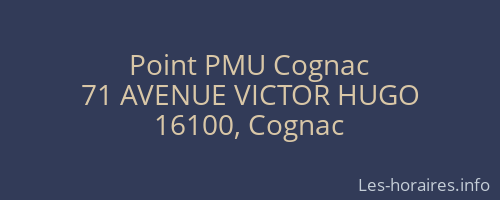 Point PMU Cognac
