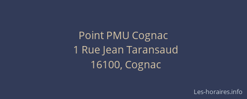 Point PMU Cognac
