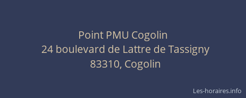 Point PMU Cogolin