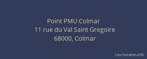 Point PMU Colmar