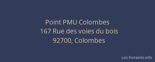 Point PMU Colombes