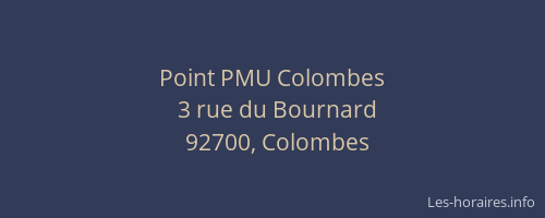 Point PMU Colombes