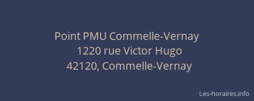 Point PMU Commelle-Vernay