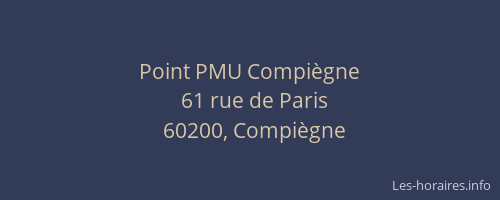 Point PMU Compiègne