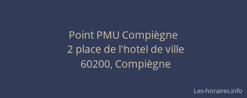 Point PMU Compiègne
