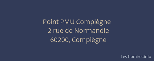 Point PMU Compiègne