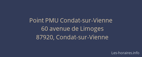 Point PMU Condat-sur-Vienne