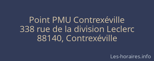 Point PMU Contrexéville
