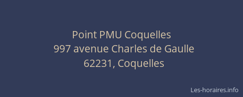 Point PMU Coquelles