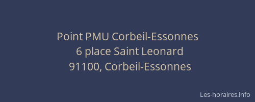 Point PMU Corbeil-Essonnes