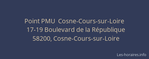 Point PMU  Cosne-Cours-sur-Loire