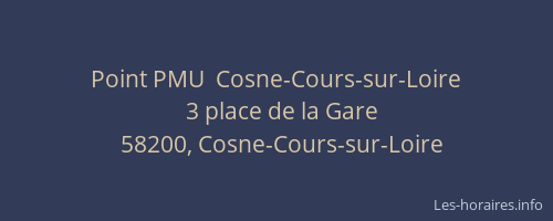 Point PMU  Cosne-Cours-sur-Loire
