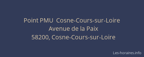 Point PMU  Cosne-Cours-sur-Loire