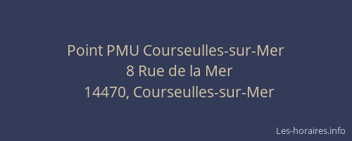 Point PMU Courseulles-sur-Mer