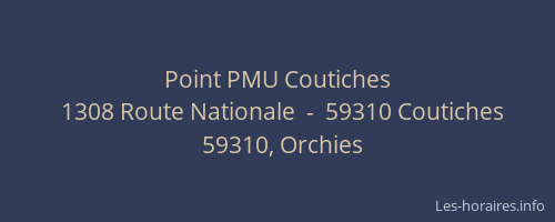 Point PMU Coutiches
