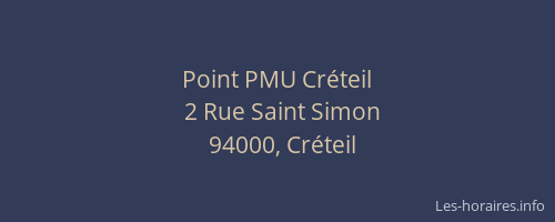 Point PMU Cr&eacute;teil