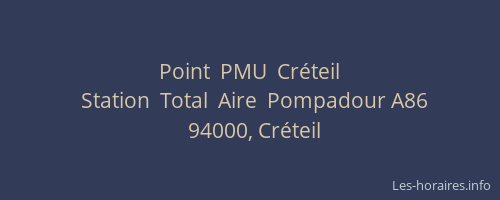 Point  PMU  Créteil